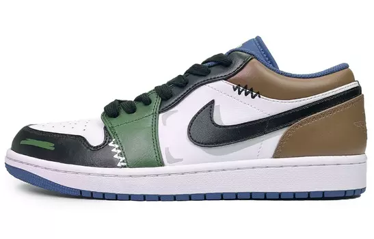 Баскетбольные кроссовки Air 1 Vintage Men Low-Top Black/White Brown Jordan