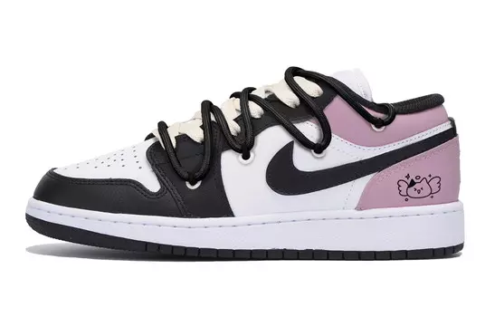 Баскетбольные кроссовки Air 1 Vintage Men Low-Top Black/Pink Jordan