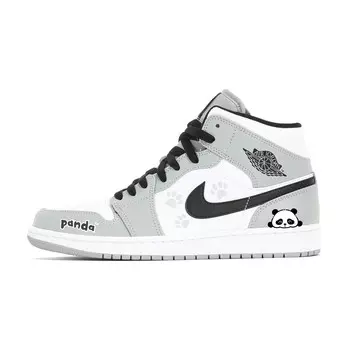 Баскетбольные кроссовки Air 1 Vintage Men Mid-Top White Grey Jordan