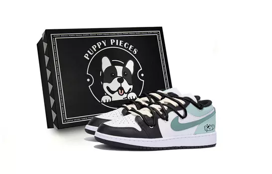 Баскетбольные кроссовки Air 1 Vintage Men Low-Top Black Tiffany Jordan