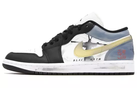 Баскетбольные кроссовки Air 1 Vintage Men Low-top Black/white/blue Jordan