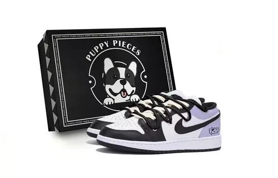 Баскетбольные кроссовки Air 1 Vintage Men Low-Top Black/Purple Jordan