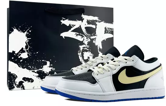 Баскетбольные кроссовки Air 1 Vintage Men Low-Top Black/White Jordan