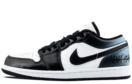 Баскетбольные кроссовки Air 1 Vintage Men Low-top Black/white/blue Jordan