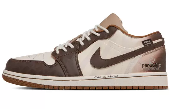 Баскетбольные кроссовки Air 1 Vintage Men Low-Top White/Brown/Tan Jordan
