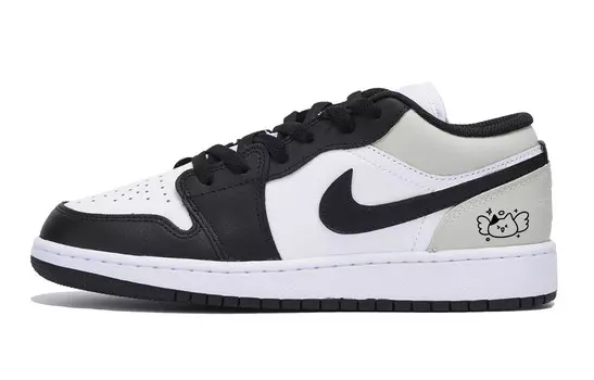 Баскетбольные кроссовки Air 1 Vintage Men Low-Touch Black Grey Jordan