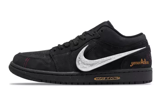 Баскетбольные кроссовки Air 1 Vintage Men Low-Top Black Jordan