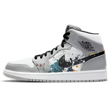 Баскетбольные кроссовки Air 1 Vintage Men Mid-Top White/Grey Jordan