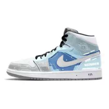 Баскетбольные кроссовки Air 1 Vintage Men Mid-Top Grey/White Jordan