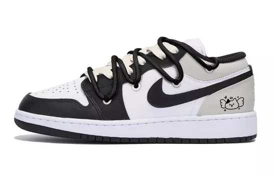 Баскетбольные кроссовки Air 1 Vintage Men Low-Touch Black Grey Jordan