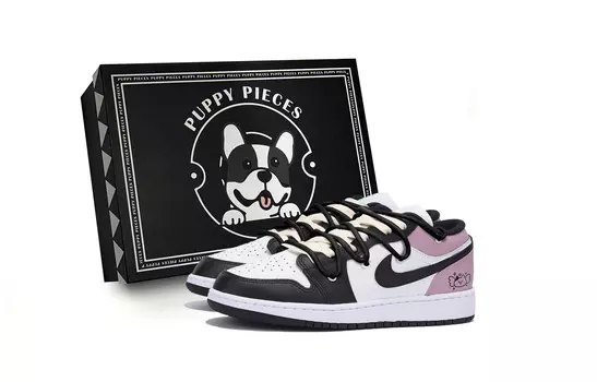 Баскетбольные кроссовки Air 1 Vintage Men Low-Top Black/Pink Jordan