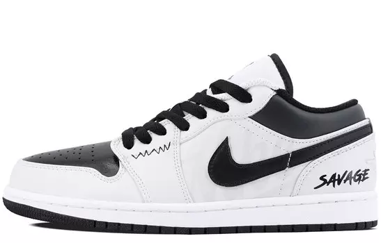 Баскетбольные кроссовки Air 1 Vintage Men Low-Top White/Black Jordan