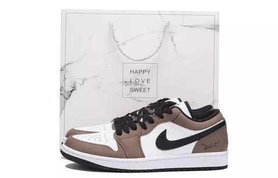 Баскетбольные кроссовки Air 1 Vintage Men Low-Touch Black Brown Jordan
