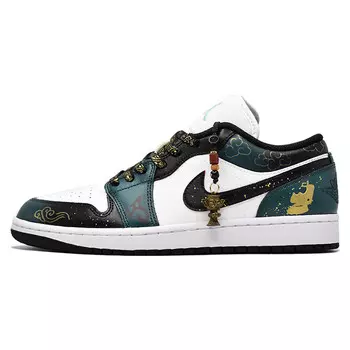 Баскетбольные кроссовки Air 1 Vintage Men Low-Top Black/Green Jordan