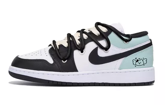 Баскетбольные кроссовки Air 1 Vintage Men Low-Top Black Tiffany Jordan