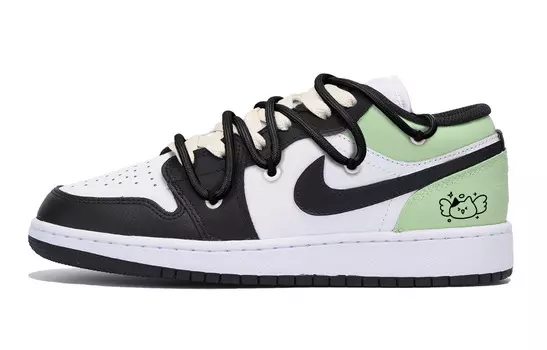 Баскетбольные кроссовки Air 1 Vintage Men Low-Top Black/Green Jordan
