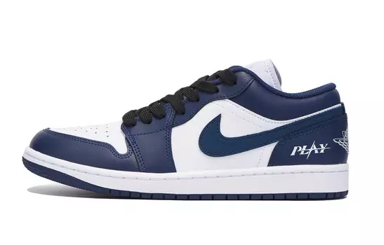 Баскетбольные кроссовки Air 1 Vintage Men Low-top Black/white/blue Jordan