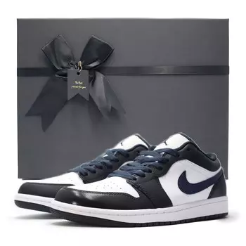 Баскетбольные кроссовки Air 1 Vintage Men Low-Top Black/White/Team Jordan