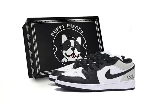 Баскетбольные кроссовки Air 1 Vintage Men Low-Touch Black Grey Jordan