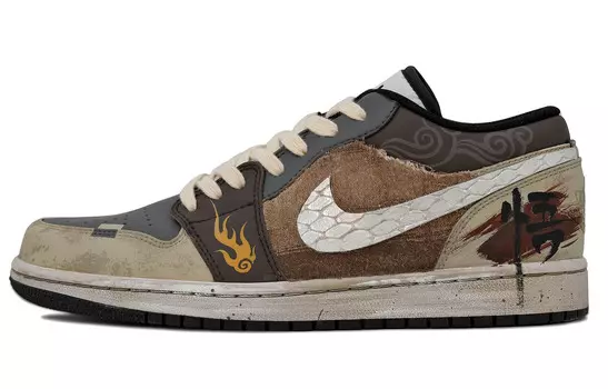Баскетбольные кроссовки Air 1 Vintage Men Low-Touch Black Brown Jordan