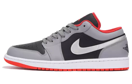 Баскетбольные кроссовки Air 1 Vintage Men Low-Touch Black Grey Red Jordan
