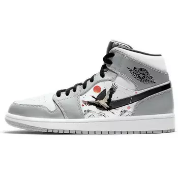 Баскетбольные кроссовки Air 1 Vintage Men Mid-Top White/Grey Jordan