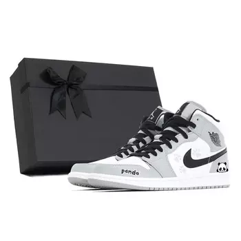 Баскетбольные кроссовки Air 1 Vintage Men Mid-Top White Grey Jordan