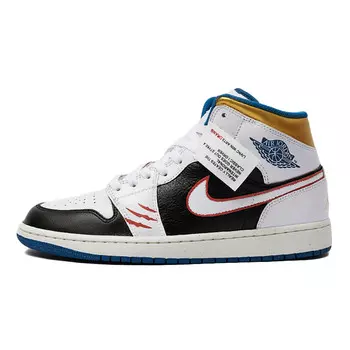 Баскетбольные кроссовки Air 1 Vintage Men Mid-Top Black/White Jordan