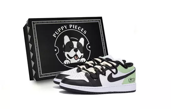 Баскетбольные кроссовки Air 1 Vintage Men Low-Top Black/Green Jordan
