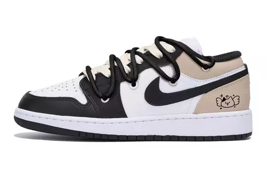 Баскетбольные кроссовки Air 1 Vintage Men Low-Touch Black Brown Jordan