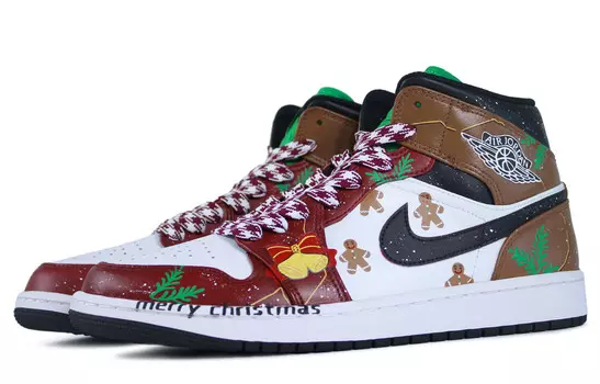 Баскетбольные кроссовки Air 1 Vintage Men Mid-Top Coffee/white Jordan