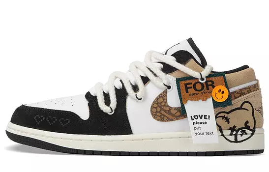 Баскетбольные кроссовки Air 1 Vintage Men Low-top Brown/коричневый Jordan