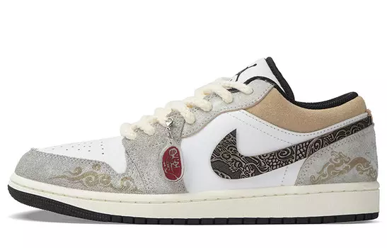Баскетбольные кроссовки Air 1 Vintage Men Low-Top серый/белый Jordan