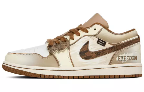 Баскетбольные кроссовки Air 1 Vintage Men Low-Top Brown/White Jordan