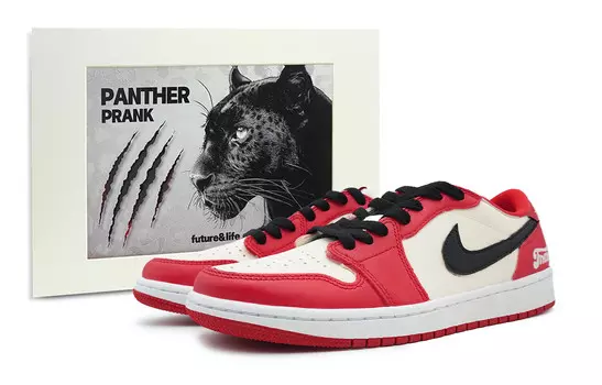 Баскетбольные кроссовки Air 1 Vintage Unisex Low-Top Red/White/Black Jordan