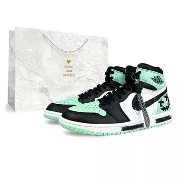 Баскетбольные кроссовки Air 1 Vintage Unisex High-Top Black Jordan