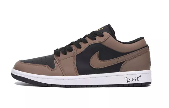 Баскетбольные кроссовки Air 1 Vintage Unisex Low-Top Black Brown Jordan