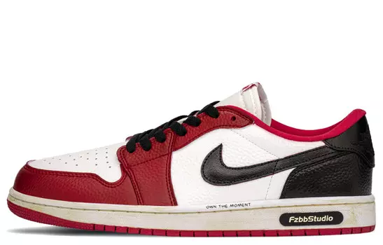 Баскетбольные кроссовки Air 1 Vintage Unisex Low-Top Black/White/Red Jordan
