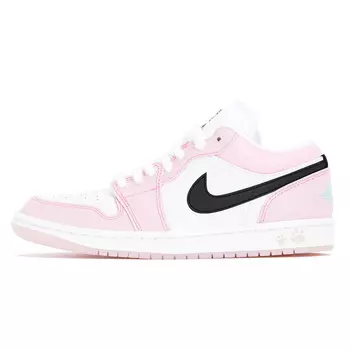 Баскетбольные кроссовки Air 1 Vintage Unisex Low-Touch Pink Jordan, белый