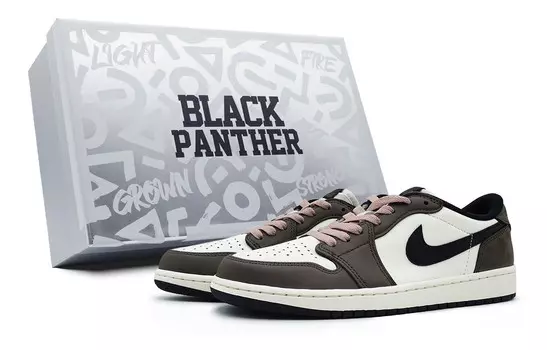 Баскетбольные кроссовки Air 1 Vintage Unisex Low-Top Brown/White/Black Jordan