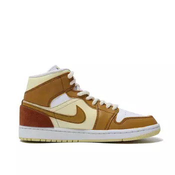 Баскетбольные кроссовки Air 1 Vintage Unisex Mid-Top Yellow/Brown Jordan