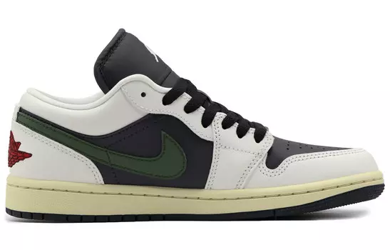Баскетбольные кроссовки Air 1 Vintage Unisex Low-top Black/Green Jordan