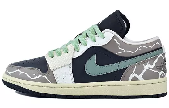 Баскетбольные кроссовки Air 1 Vintage Unisex Low-top Black/Brown/Green Jordan