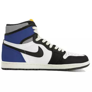 Баскетбольные кроссовки Air 1 Vintage, унисекс, высокие, синий/черный Jordan