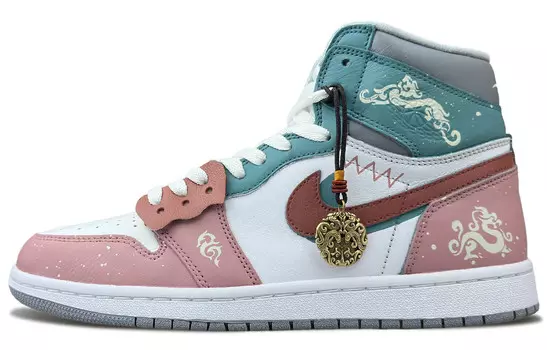 Баскетбольные кроссовки Air 1 Vintage Unisex High-top White/Red/Green Jordan