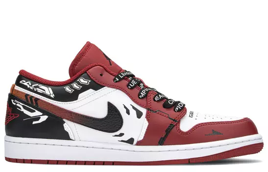 Баскетбольные кроссовки Air 1 Vintage Unisex Low-top Black/White/Red Jordan
