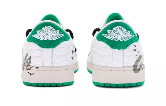 Баскетбольные кроссовки Air 1 Vintage Unisex Low-top White/Green Jordan