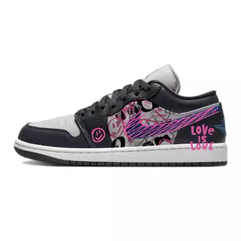 Баскетбольные кроссовки Air 1 Vintage Unisex Low-Touch Pink Jordan, черный
