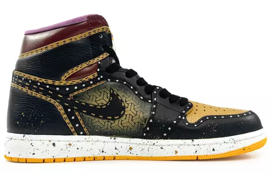 Баскетбольные кроссовки Air 1 Vintage Unisex High-Top Red/Yellow Jordan