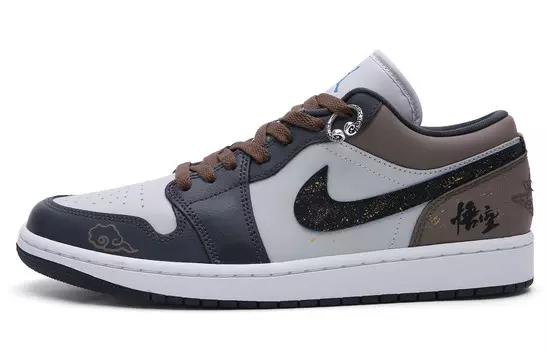 Баскетбольные кроссовки Air 1 Vintage Unisex Low-Top Black/Brown Jordan